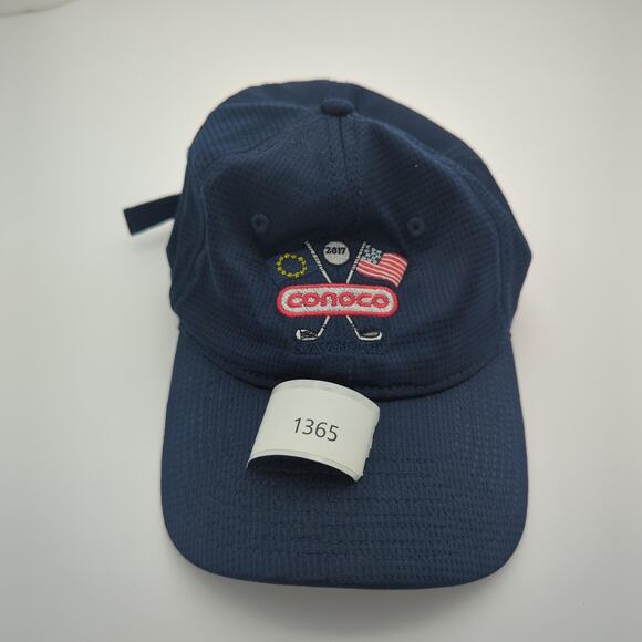 Conoco Hat Cap Strap Back Navy Blue Embroidered Golf 2017 Norman Mens - Picture 10 of 10